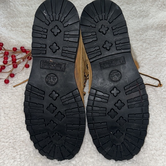 TIMBERLAND Tan LEATHER Lined BOOTS 39975M🥾Size 5.5 Men’s/38 Euro - Picture 12 of 13